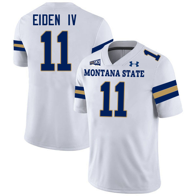 #11 Kenneth Eiden IV Montana State Bobcats Jerseys Football Uniforms Stitched-White